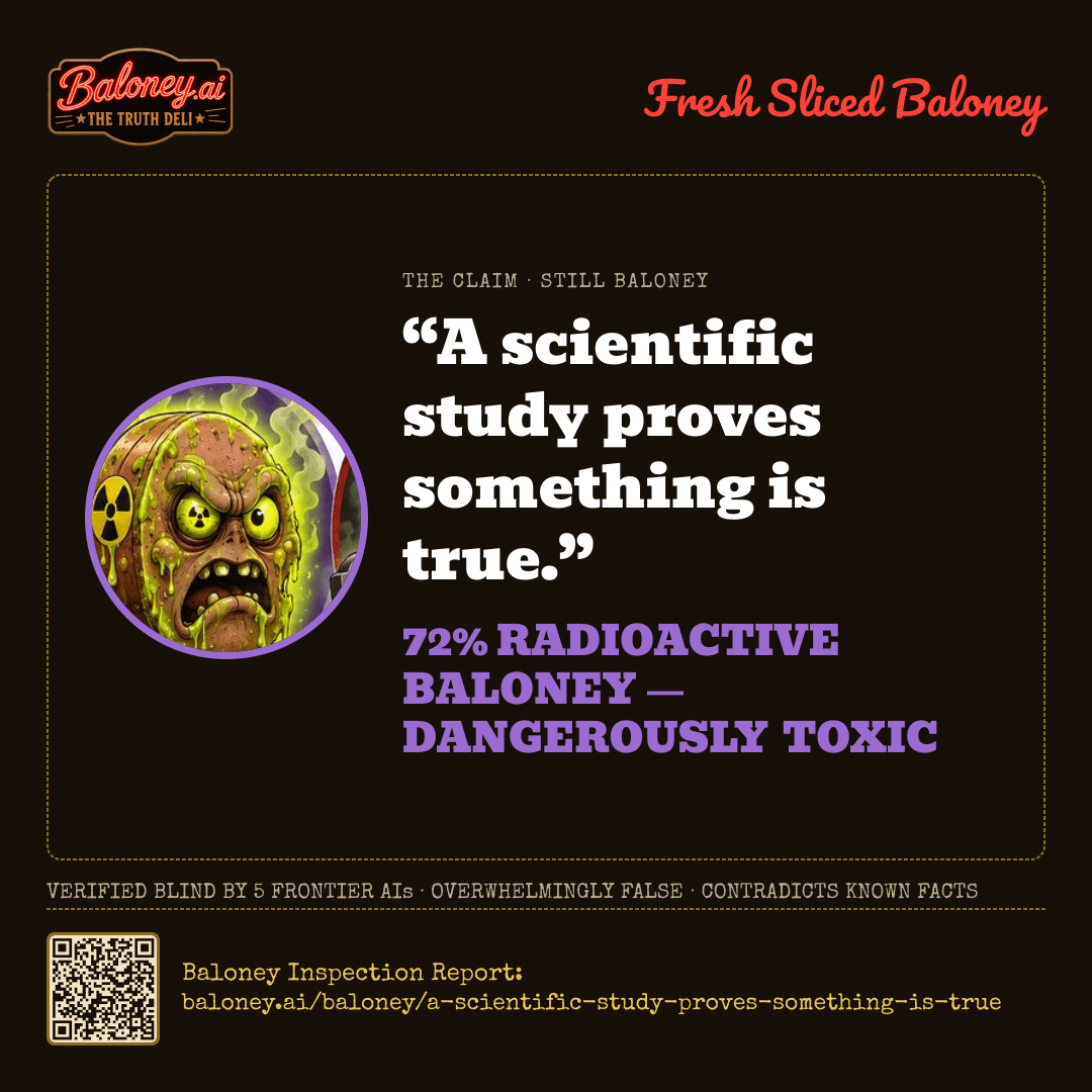 72% Radioactive Baloney card for this claim