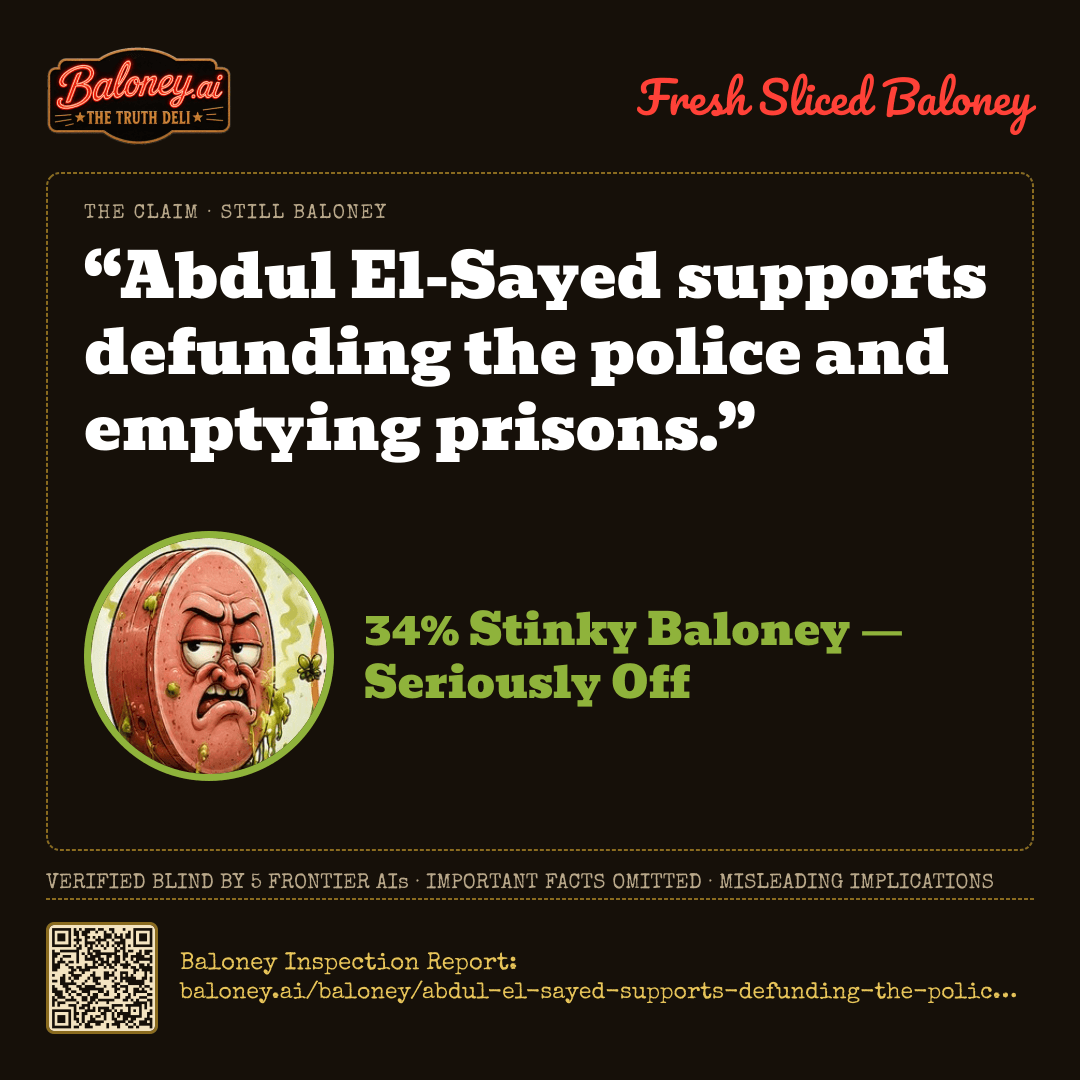 34% Stinky Baloney card for this claim