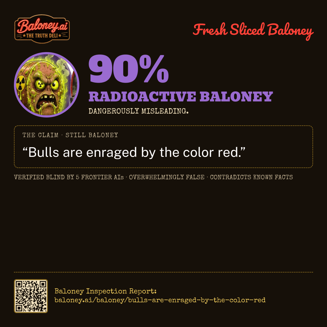 90% Radioactive Baloney card for this claim