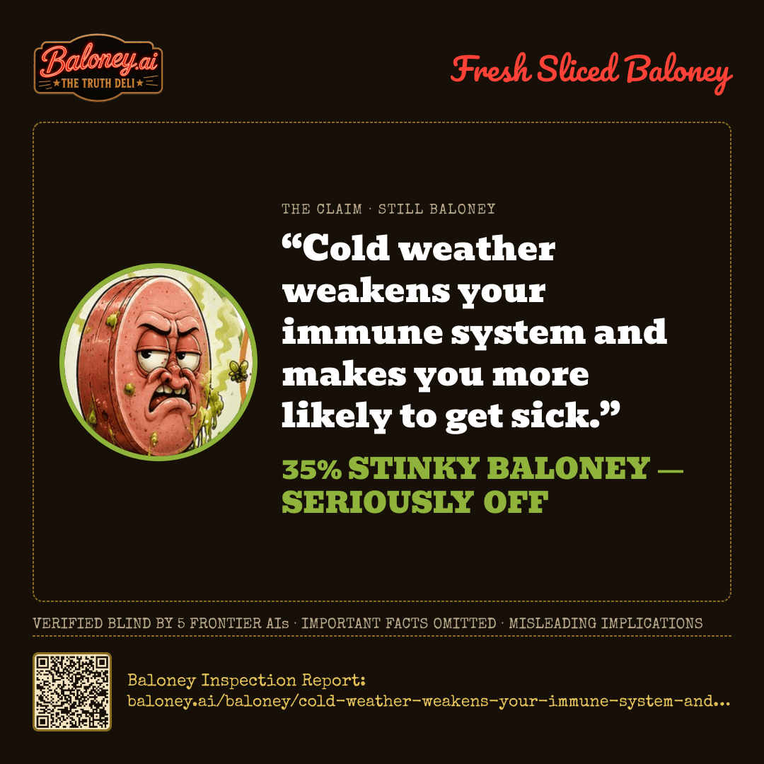 35% Stinky Baloney card for this claim