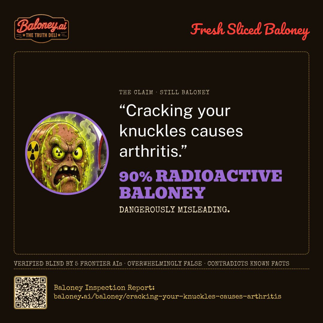 90% Radioactive Baloney card for this claim