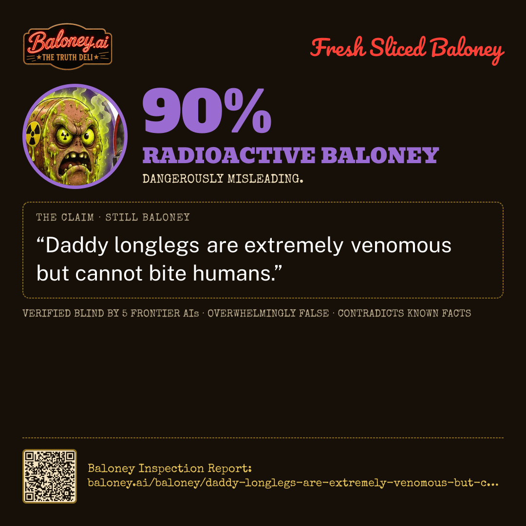 90% Radioactive Baloney card for this claim