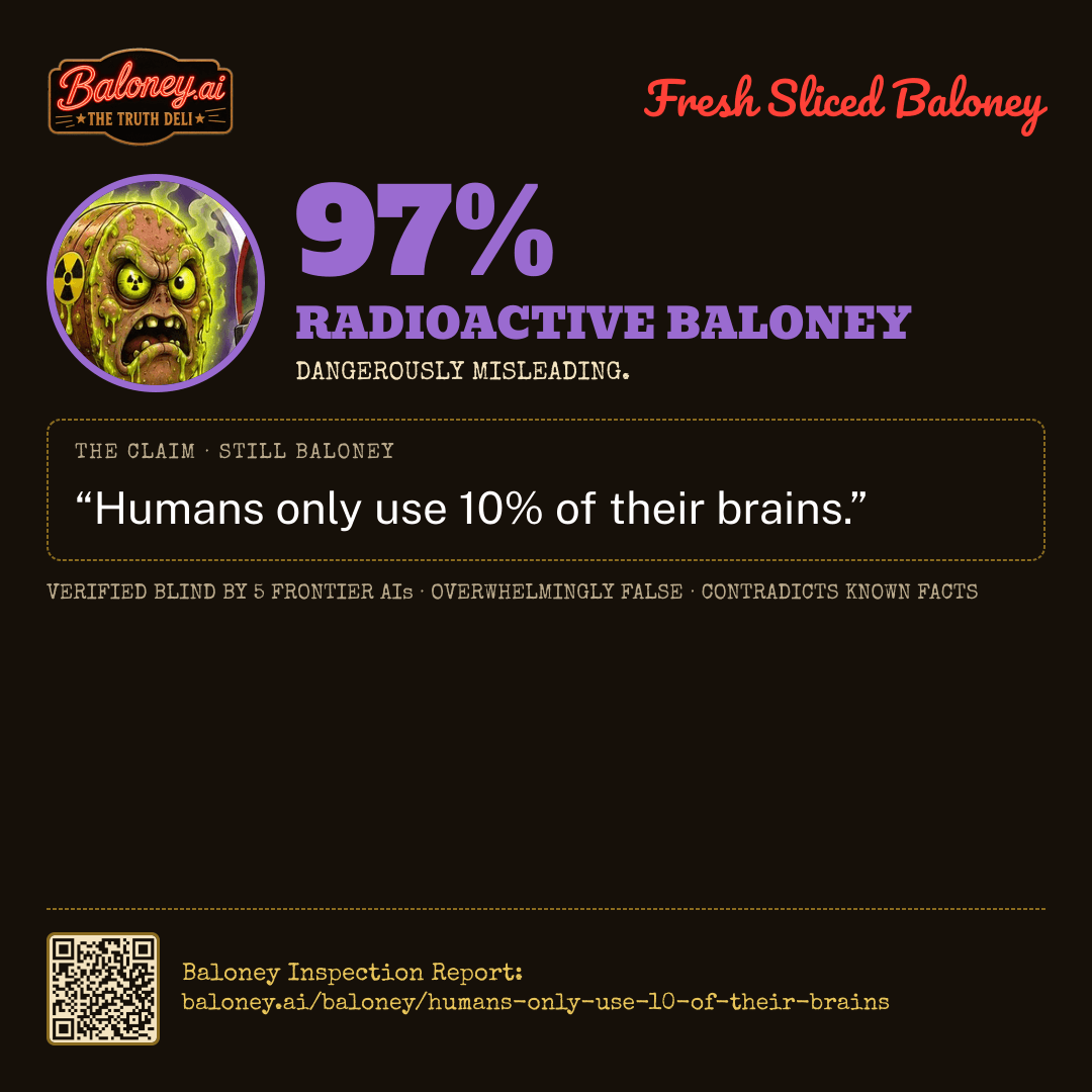 97% Radioactive Baloney card for this claim