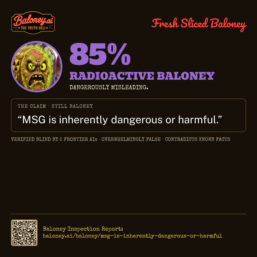 85% Radioactive Baloney card for this claim