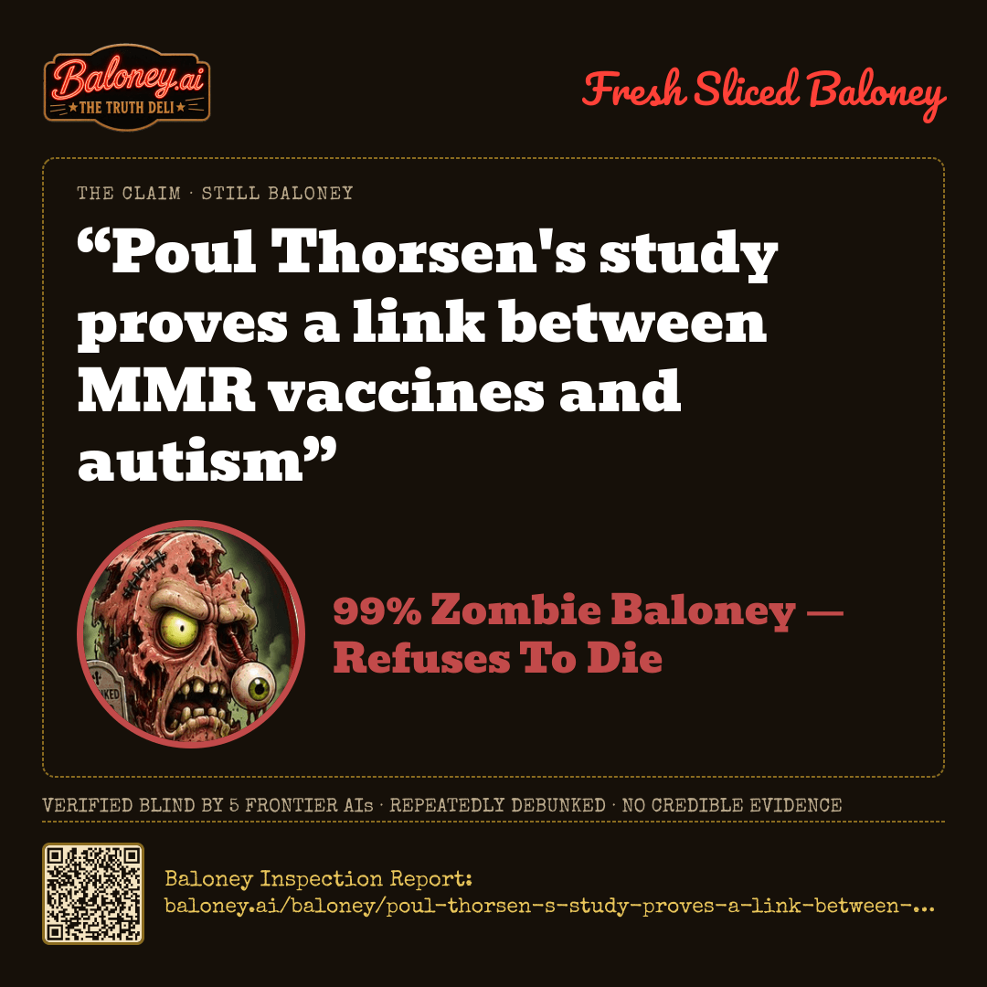 99% Zombie Baloney card for this claim