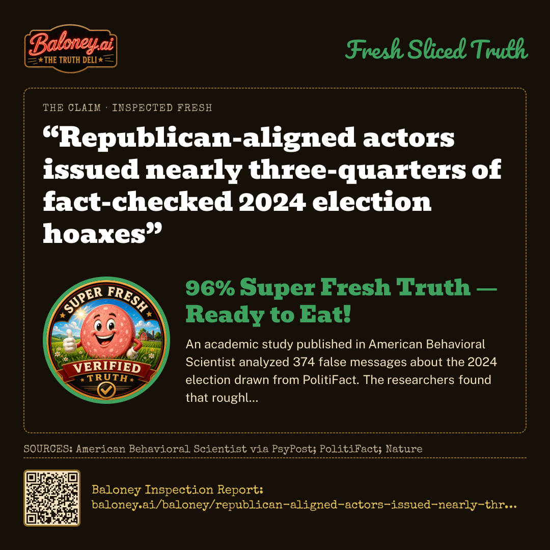 96% Super Fresh Truth card for this claim