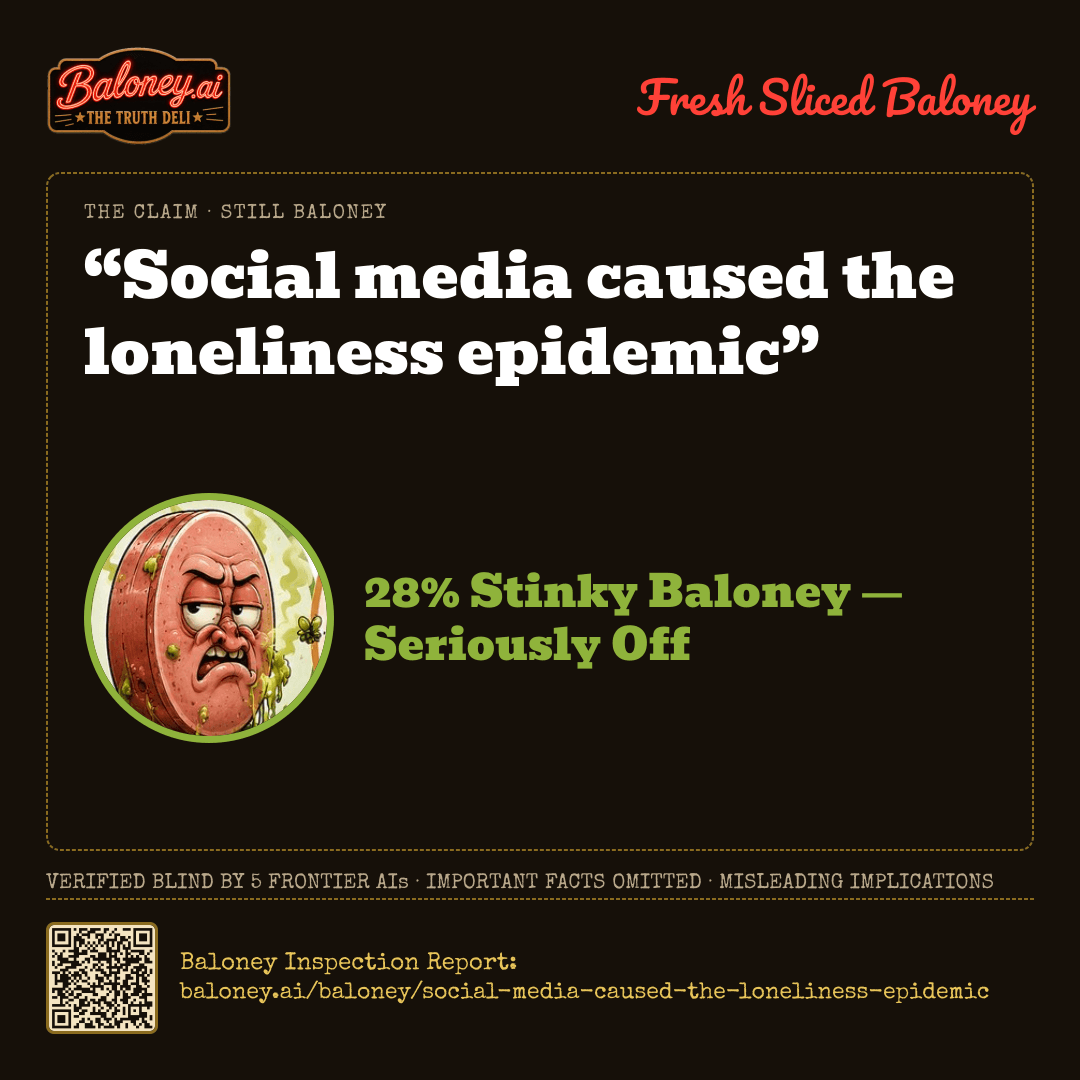 28% Stinky Baloney card for this claim