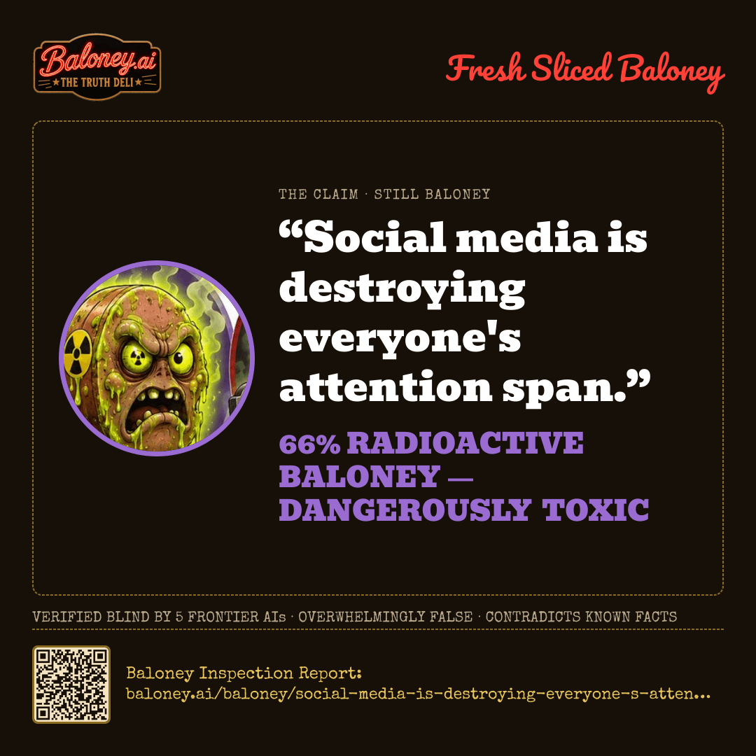 66% Radioactive Baloney card for this claim