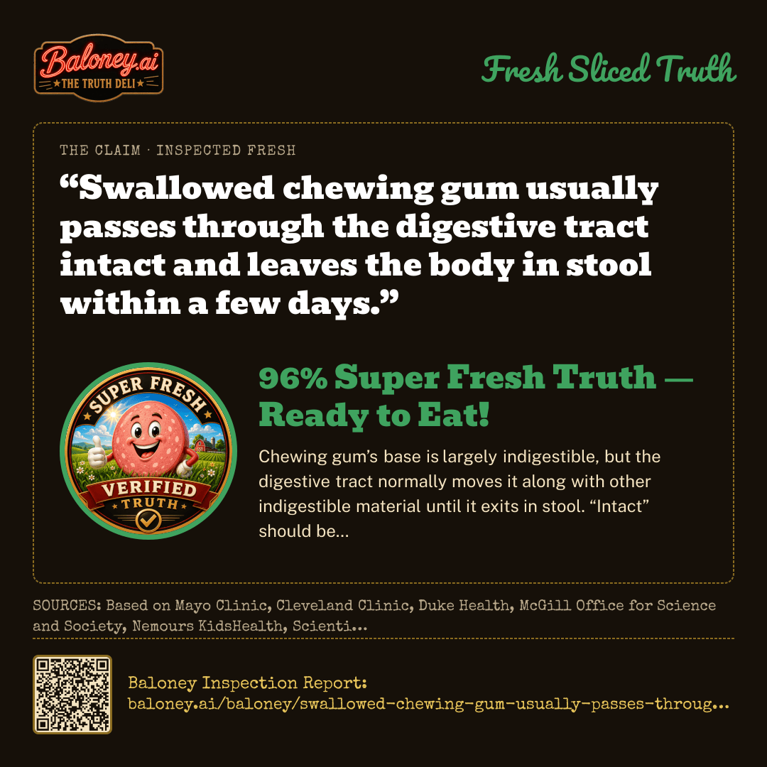 96% Super Fresh Truth card for this claim