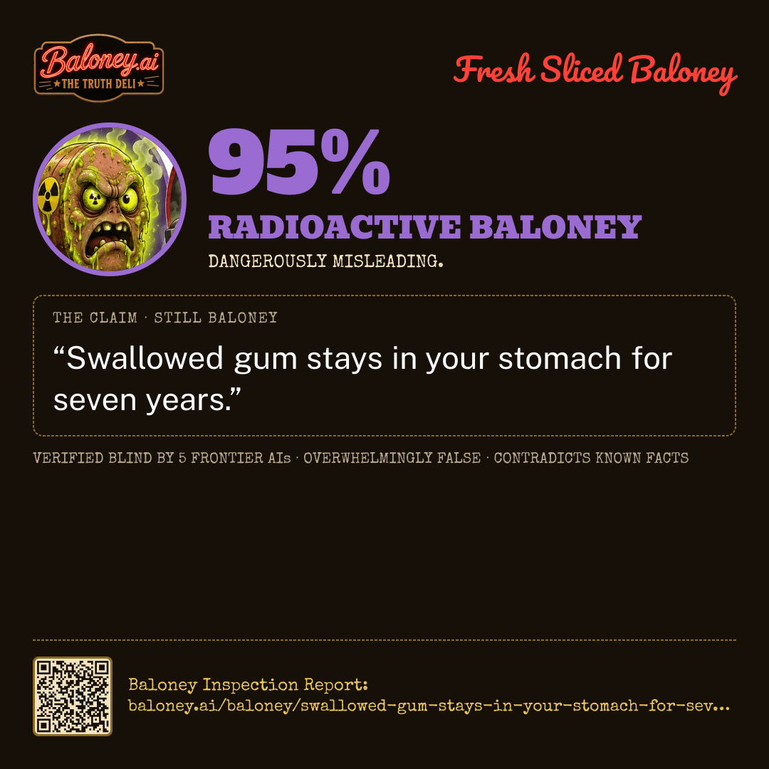 95% Radioactive Baloney card for this claim