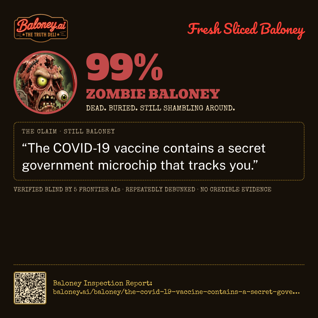 99% Zombie Baloney card for this claim