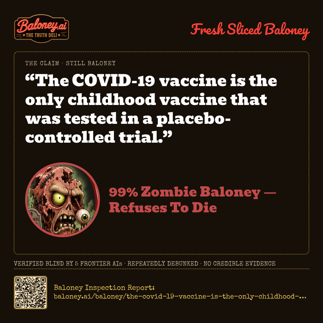99% Zombie Baloney card for this claim