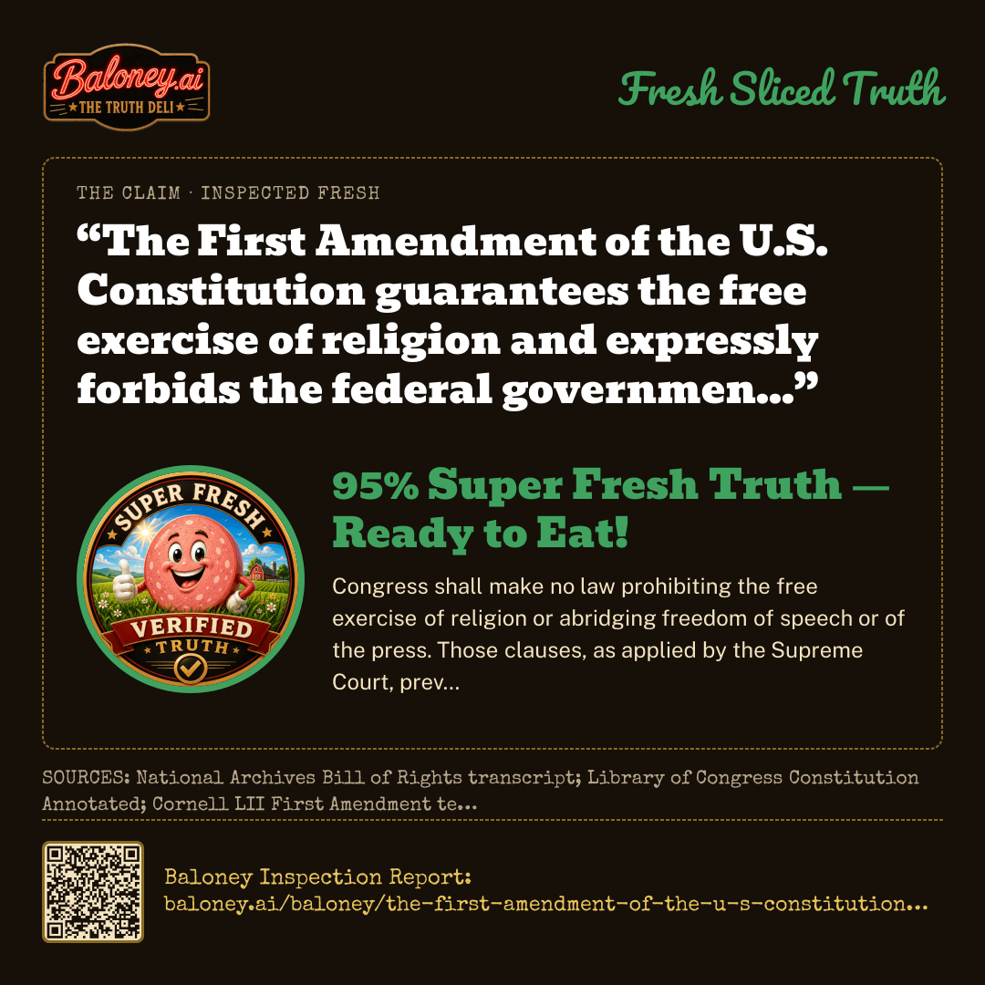 95% Super Fresh Truth card for this claim