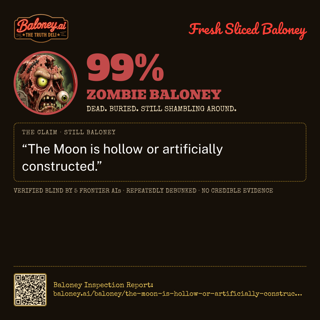 99% Zombie Baloney card for this claim