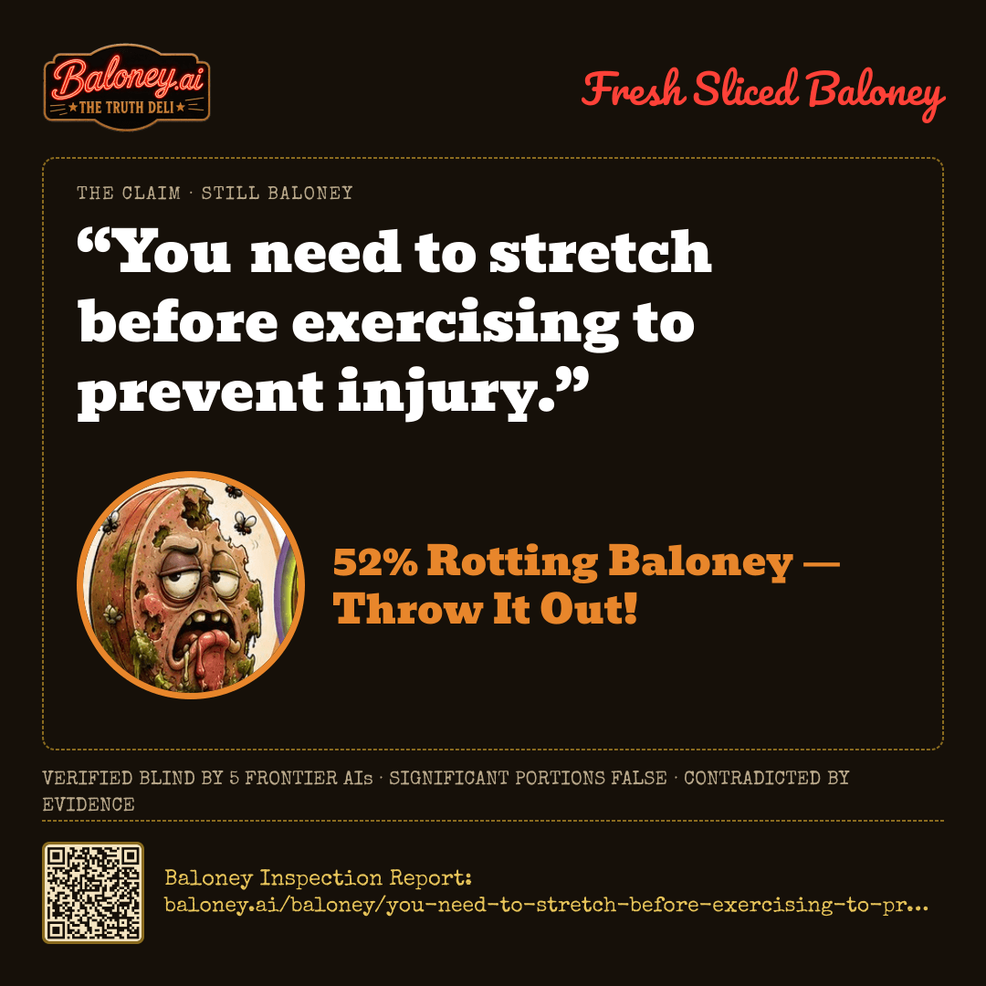 52% Rotting Baloney card for this claim